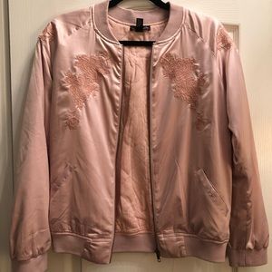 AQUA (Bloomingdales brand) Light pink bomber